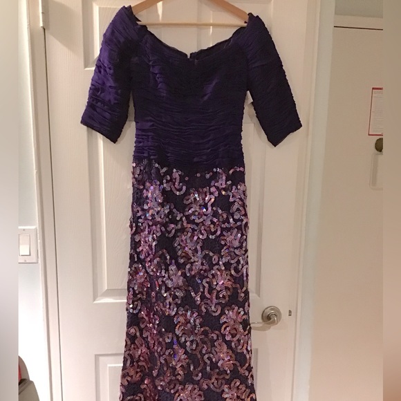 ARNOLD SCAASI Vintage Sequin Evening Gown Size:2 - Picture 3 of 5